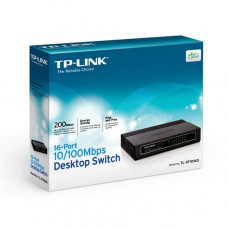 Switch TP-link TL-SF1016D <16-port10/100Mbit,Desktop Switch,16 10/100 RJ45 ports, Plastic case>