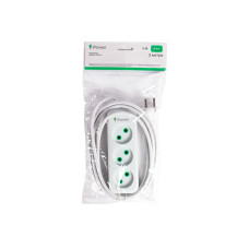 Удлинитель iPower, iP3m, 3 розетки, 3 м., 250V, 16A, Белый 5 