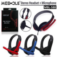 Наушники, Mebole, MBL-588, Тип крепления: Дуговые, Микрофон, 3,5 MiniJack*2, Регулятор громкости
