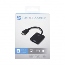 Мультифункциональный адаптер, HP, HDMI to VGA, Черный