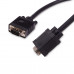 Интерфейсный кабель, iPower,  iPiVGAMM200, VGA 15M/15M 20 м., Чёрный
