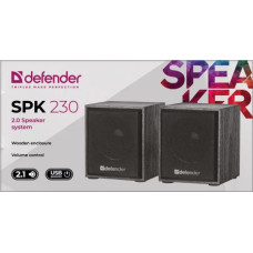 Компактная акустика 2.0 Defender SPK-230 черный