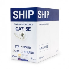 Кабель сетевой, SHIP, D135-VS, Cat.5e, UTP, 30В, 4x2x1/0.455 мм, PVC, 305 м/б
