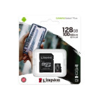Карта памяти, Kingston, SDCS2/128GB, MicroSDXC 128GB, Canvas Select Plus, Class 10, с адаптером SD